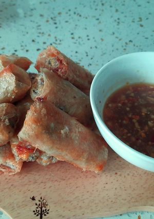 Hình của món Ram (chả nem) ngô ngọt.