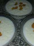 Rice Pudding with Whipped Cream Powder