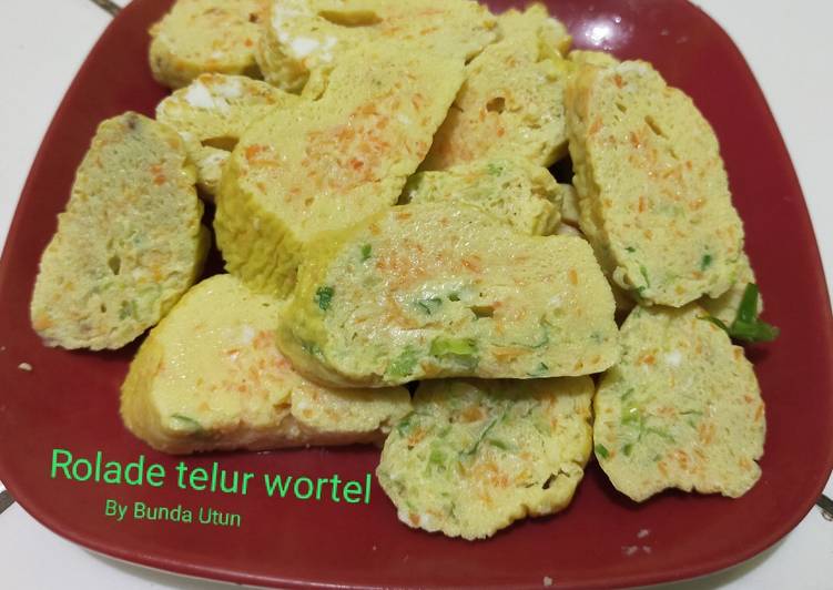 Resep Rolade Telur Wortel simple, Bisa Manjain Lidah