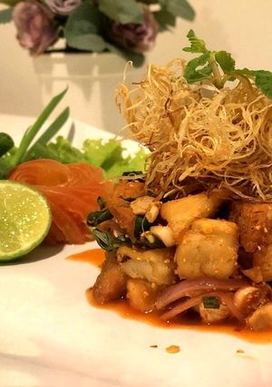 รูปของ Thai Spicy Milky mushroom Salad (ลาบเห็ดมิลกี้3สไตล์)