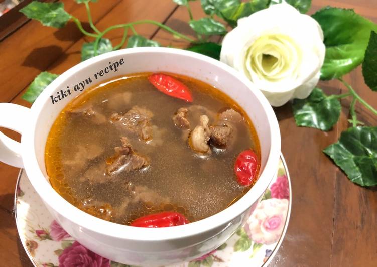 Barbeque Clear Soup (resep saus barbeque home made)