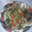 Pokcai jamur kancing saus tiram