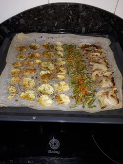 Una foto de Carpaccio de verduras con especias al horno