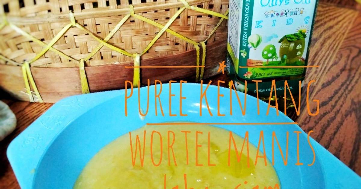 Resep MPASI 6m Puree kentang wortel manis labu siam with keju oleh Mbak