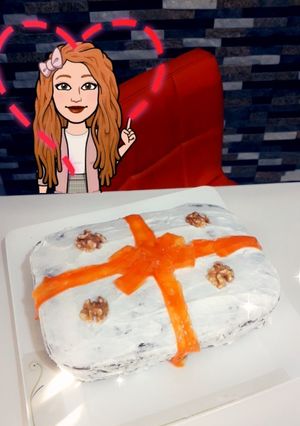 صورة لوصفة كيك الجزر 🥕🥧
