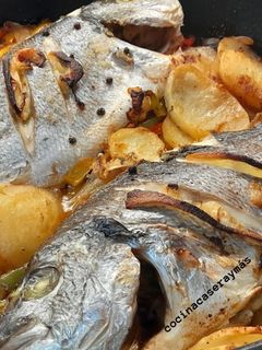 Una foto de Dorada al horno