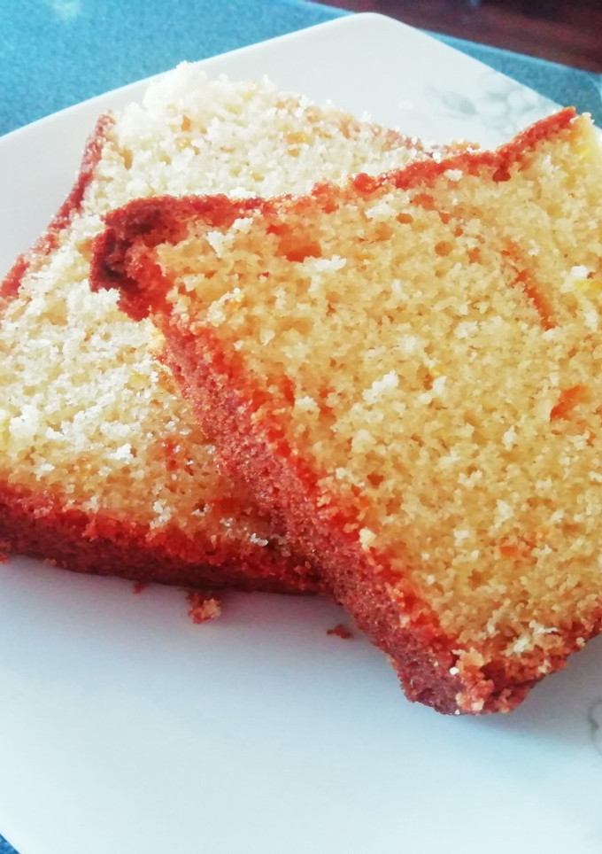 Una foto de Queque de naranja confitada