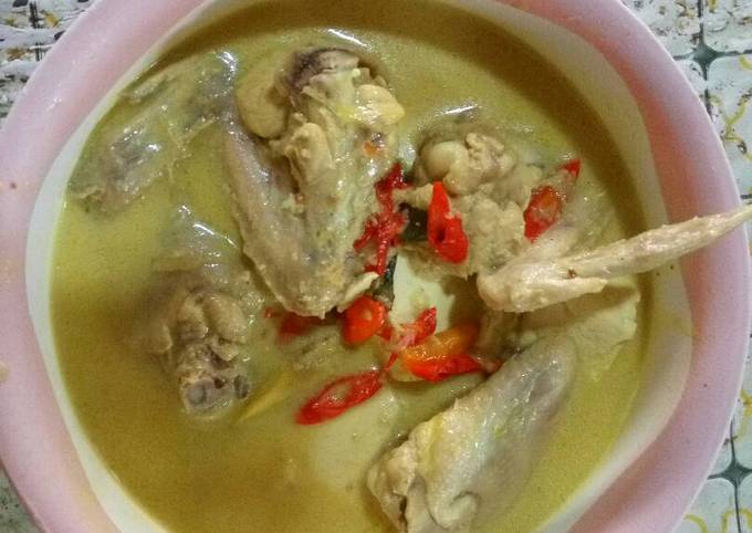 Bagaimana Menyiapkan Opor ayam tahu no vetsin Anti Gagal