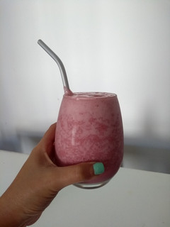 Una foto de Licuado de frutillas