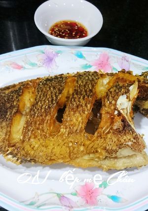 Hình của món Cá rô phi chiên giòn.