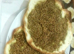 صورة لوصفة مناقيش زعتر سريعة للفطور