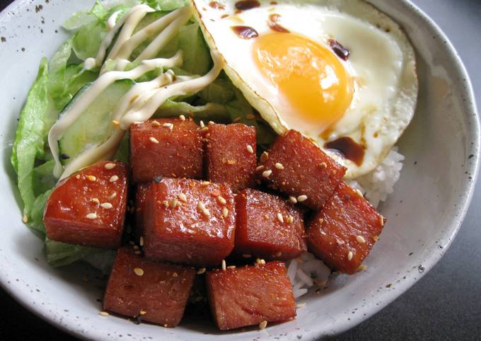 Recipe of Favorite Teriyaki SPAM Rice Bowl