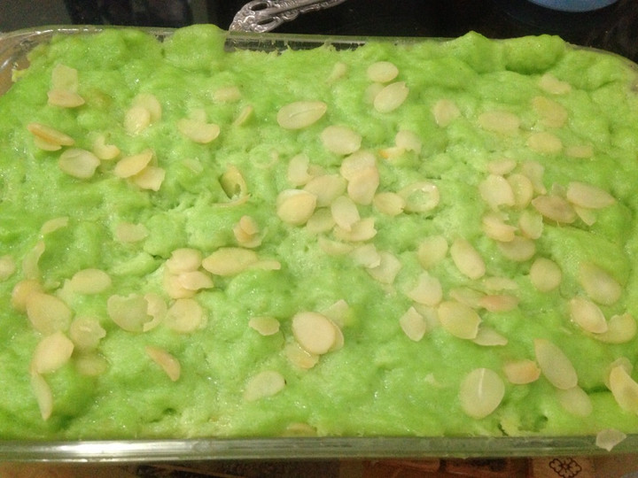 Langkah Mudah untuk Membuat Pudding Roti pandan Kukus (eggless) Anti Gagal