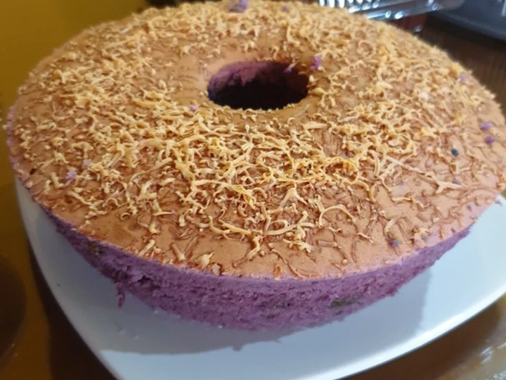 Cara Gampang Membuat Resep Kue bolu ubi ungu yang Lezat Anti Ribet, Mantap Sekali