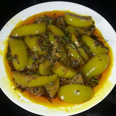 A picture of Green tomato sabji.