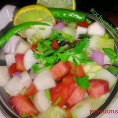 A picture of Kachumber salad.
