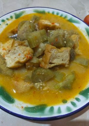 Foto resep Tahu terong santan pedas