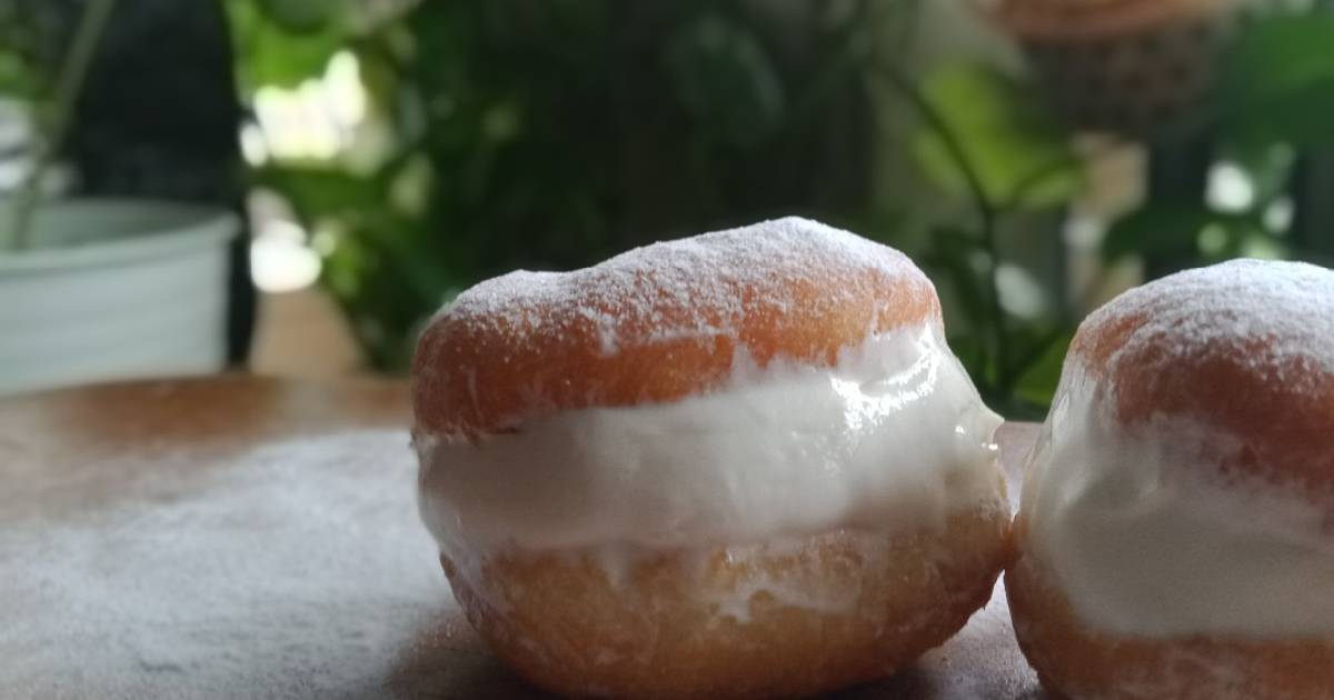Resep Milk Cream Donut Korean Street Food oleh Erly Azhari Cookpad