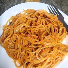 A picture of Simple Pizza chowmein.