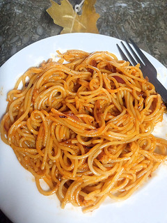 A picture of Simple Pizza chowmein.