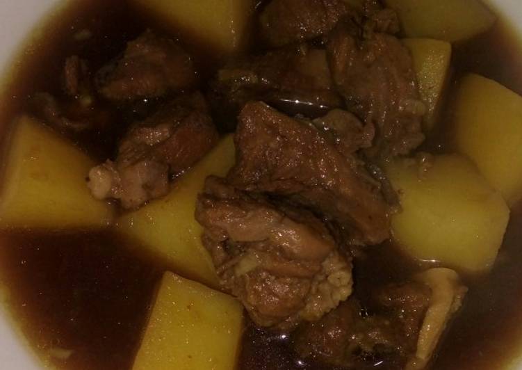 Semur Daging Kambing kentang Magic com ala anak kost