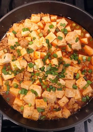 Hình của món Đậu hũ tứ xuyên.