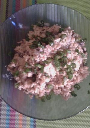 Una foto de Arroz cremoso integral
