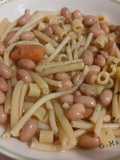 Fresh Borlotti Beans with Mixed Pasta