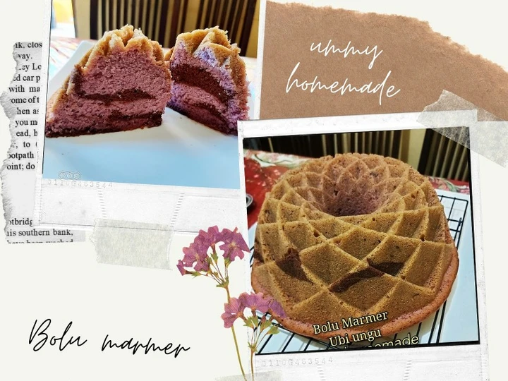 Langkah Mudah untuk Menyiapkan Resep Bolu Ubi Ungu MARMER🍠 ANTI BANTET + SUPER LEMBUT😍 yang Bisa Manjain Lidah Anti Ribet, Bisa Manjain Lidah