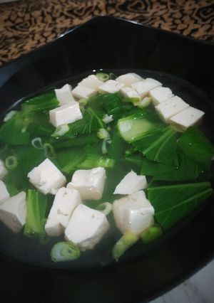 Foto resep Sup tahu susu simple