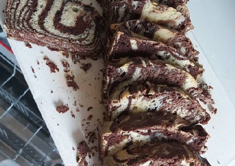 Recipe of Super Quick Homemade Zebra cake