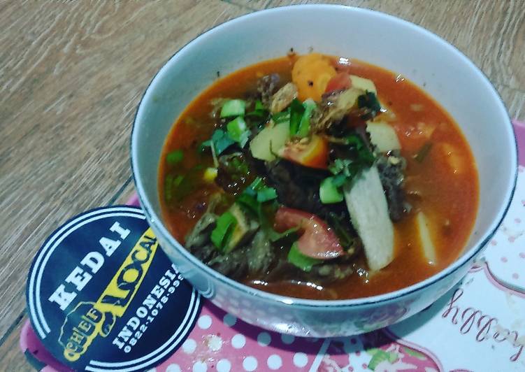 Cara Bikin Sop iga asam padas Anti Gagal