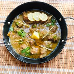 A picture of Beef shanwari karai.
