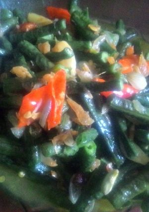 Foto resep Tumis kacang panjang udang rebon