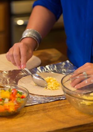 A picture of Breakfast Burritos.