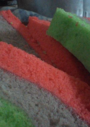 Foto resep Rainbow cake versi kukus
