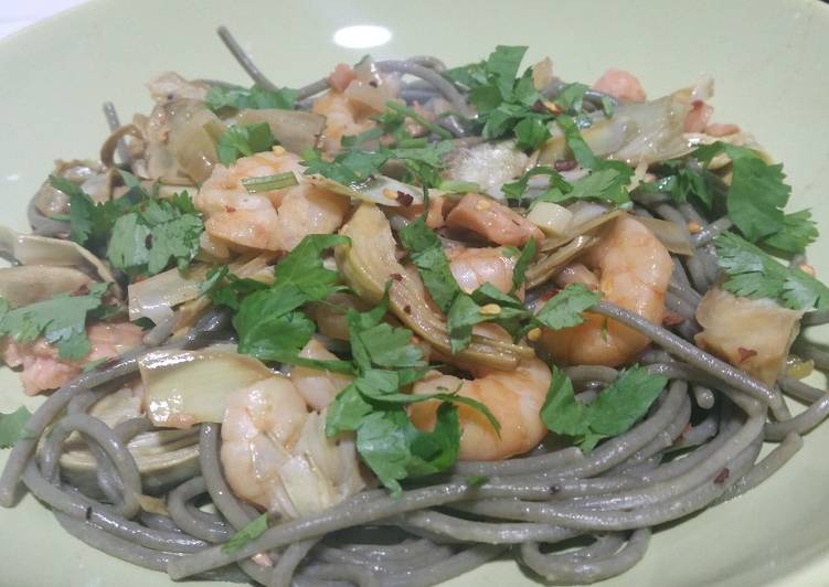 Recipe of Homemade Seafood pasta