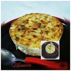 A picture of Jalebi milk Pudding(baked).