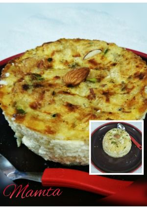 A picture of Jalebi milk Pudding(baked).