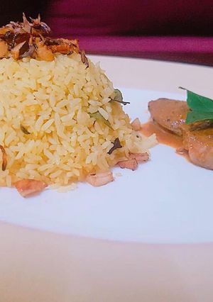 A picture of Malabar Coconut rice/ Thenga Choru.