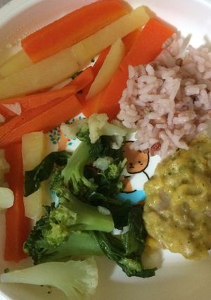 Foto resep Mpasi 9bulan (ayam saos jagung keju)