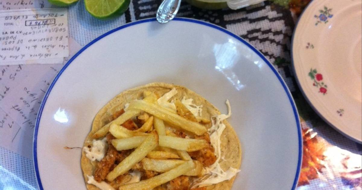 Tacos de milanesa con papa Receta de IsaacMadrigal- Cookpad