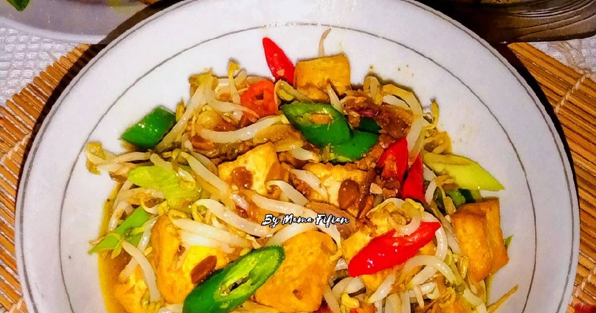 Resep Tauge Tahu Bumbu Taucho Oleh Lanjarsih Mama Fifian