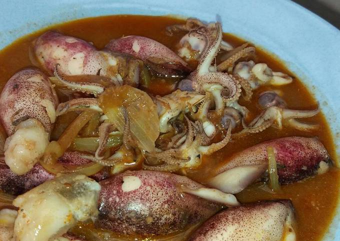 Cara Masakan Resep Cumi saos tiram pedas