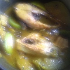 Hilsha & vegetables curry A picture of Hilsha & vegetables curry.
