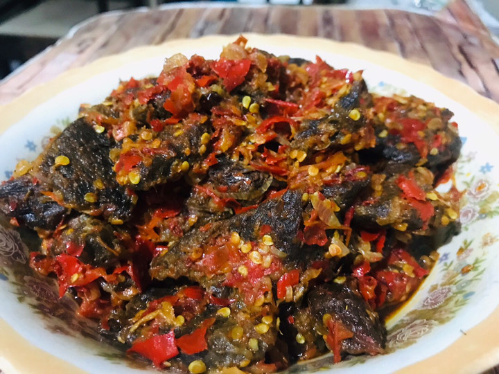  Cara gampang buat Dendeng balado  nikmat