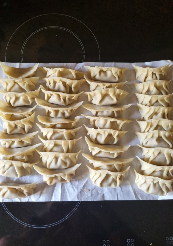 Una foto de Gyozas de cerdo caseras