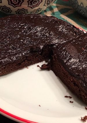 Una foto de Torta húmeda de chocolate