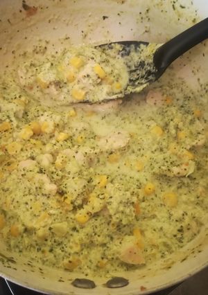 Brokkolis tejszínes kukoricás csirkemell recept fotója