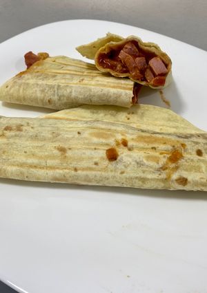 Una foto de Chori queso (rapiditas express / burritos rápidos, pocos ingredientes) 🌯